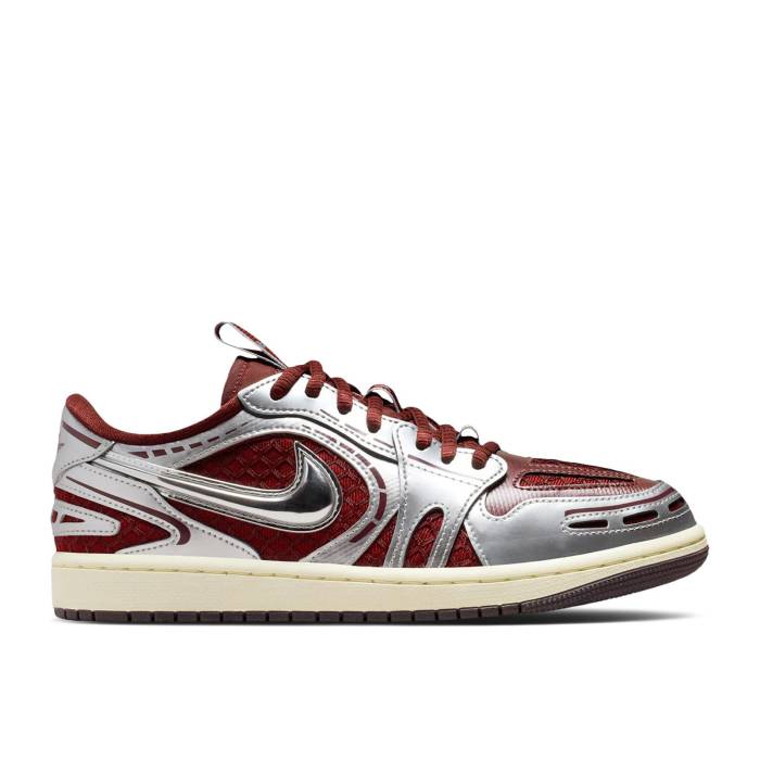 ナイキ エアジョーダン Air Jordan 【 Wmns Jordan 1 Low Method Of Make V3 'Dark Team Red Metallic Silver' Women Dark Team Red/Metallic Silver/Coconut Milk/Dark Team Red 】 Team チーム Red 赤・レッド レディース Team チーム Red