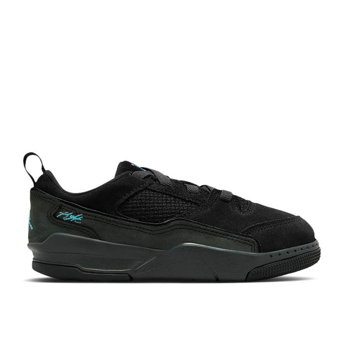 ナイキ エアジョーダン Air Jordan 【 Jordan Flight Court Ps \u0027Black/Anthracite/Gamma Blue\u0027 Youth Black/Anthracite/Gamma Blue 】 Flight 航空 厚地の外套 お坊っちゃん キッズ 黒いこと 黒いこと 青碧 青碧