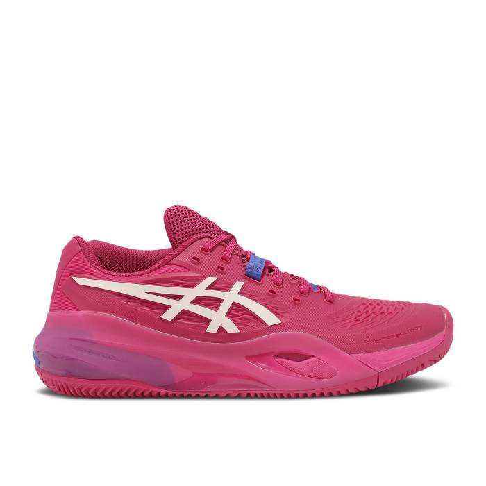 アシックス Asics 【 Wmns Gel Resolution X Clay \u0027Bright Rose\u0027 Women Bright Rose/Cream 】 レディース Rose サクラ色 皮膚軟化剤