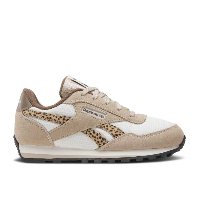 リーボック Reebok 【 Classic Az Little Kid \u0027Leopard\u0027 Youth Chalk/Classic Beige/Trek Grey 】 古典派音楽 お坊っちゃん キッズ 古典派音楽 ベージュ 薄墨色 薄墨色