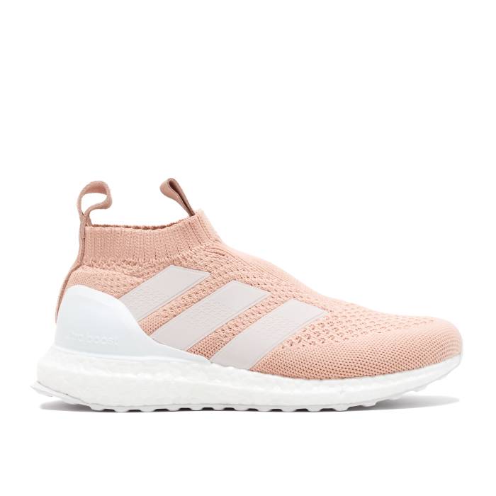 アディダス Adidas 【 Kith X Ace 16+ Purecontrol Ultraboost \u0027Flamingos\u0027 Men Clear Granite/Clear Granite/Vapour Pink 】 はやりっ子 メンズ pink サクラ色