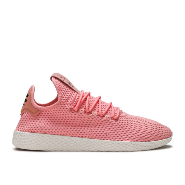 アディダス Adidas 【 Pharrell X Tennis Hu \u0027Raw Pink\u0027 Men Tactile Rose/Tactile Rose/Raw Pink 】 庭球 メンズ Rose サクラ色 pink サクラ色 メンズ靴-靴-スニーカー
