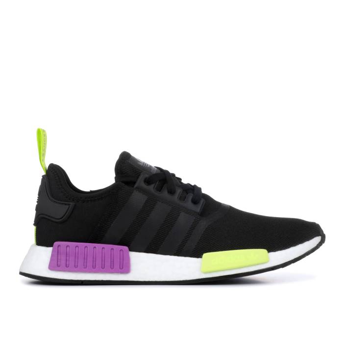 アディダス Adidas 【 Nmd_R1 \u0027Shock Purple\u0027 Men Core Black/Shock Purple/Semi Solar Yellow 】 メンズ 中核グループ 黒いこと 黒いこと ぼうぜん自失 Purple 紫・パープル yellow 黄味がかった・黄色