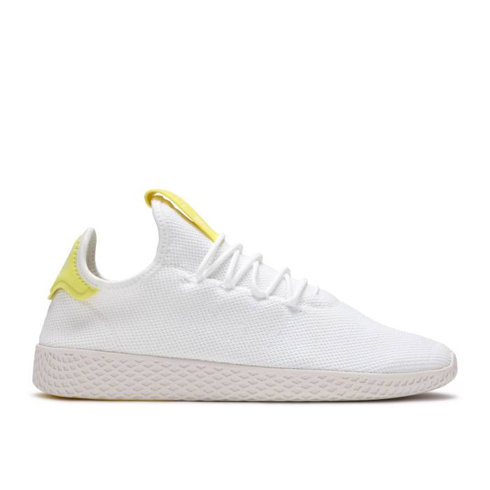 アディダス Adidas 【 Pharrell Williams X Tennis Hu 'Yellow' Men Cloud White/Cloud White/Chalk White 】 テニス メンズ 白色 ホワイト