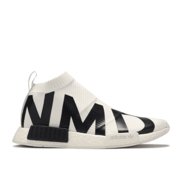 アディダス Adidas 【 Nmd_Cs1 Primeknit \u0027Nmd Print - White\u0027 Men Cloud White/Cloud White/Core Black 】 メンズ 白いこと 白いこと 中核グループ 黒いこと 黒いこと