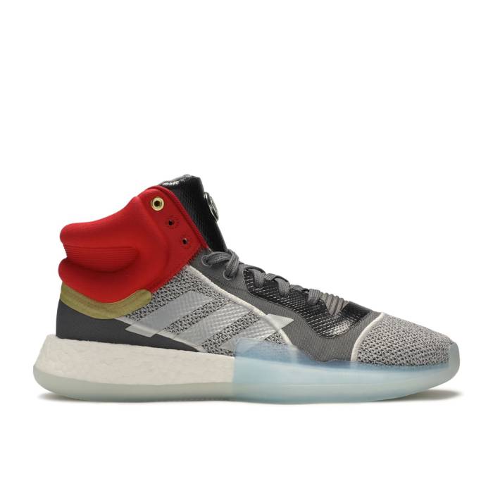 アディダス Adidas 【 Marvel X Marquee Boost \u0027Heroes Among Us: Thor\u0027 Men Footwear White/Silver Metallic/Grey One 】 ブースト メンズ 白いこと 白いこと Silver しろがね色・しろがね色 薄墨色 薄墨色