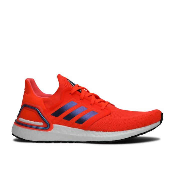 アディダス Adidas 【 Iss Us National Lab X Ultraboost 20 'Solar Red' Men Solar Red/Blue Violet Metallic/Footwear White 】 メンズ Red 赤・レッド 青色 ブルー 紫・バイオレット 白色 ホワイト