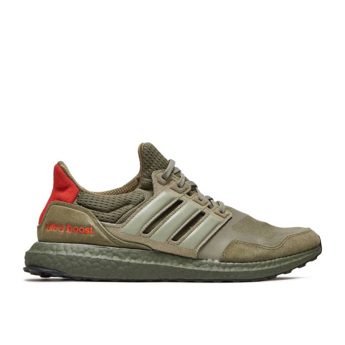 アディダス Adidas 【 Ultraboost S\u0026L \u0027Raw Khaki\u0027 Men Raw Khaki/Trace Cargo/Solar Red 】 メンズ カーキ 積貨委託貨物 Red 赤・赤いこと