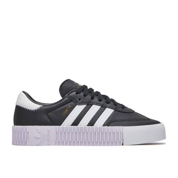 アディダス Adidas 【 Wmns Sambarose 'Purple Tint' Women Core Black/Footwear White/Purple Tint 】 レディース コア 黒色 ブラック 白色 ホワイト Purple 紫・パープル
