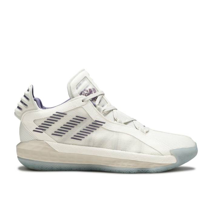アディダス Adidas 【 Dame 6 'Weber State' Pe Men Core White/Tech Purple/Core Black 】 メンズ コア 白色 ホワイト テック Purple 紫・パープル 黒色 ブラック