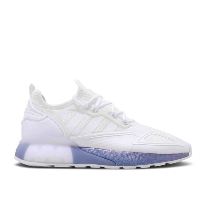 アディダス Adidas 【 Zx 2K Boost White Boost Blue Violet Men Cloud White/Cloud White/Boost Blue Violet 】 ブースト 青色 ブルー メンズ 白色 ホワイト ブースト 青色 ブルー 紫・バイオレット