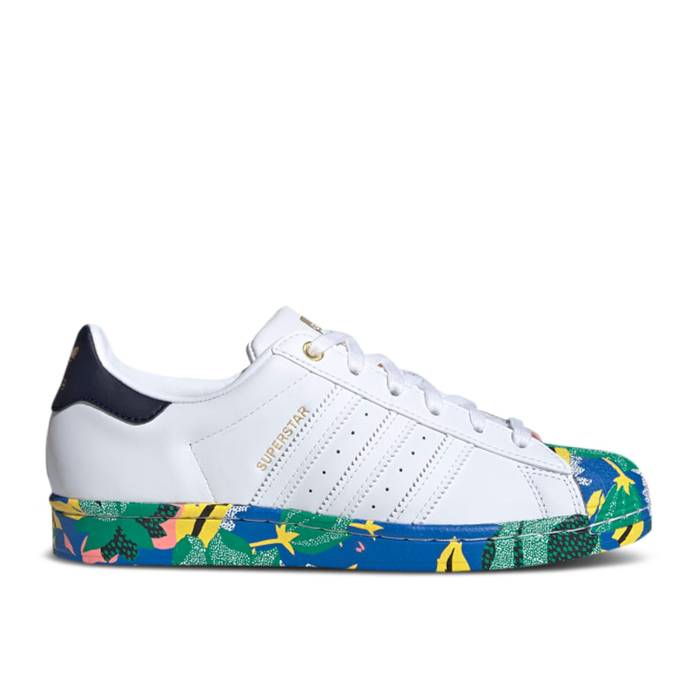 アディダス Adidas 【 Her Studio London X Wmns Superstar 'Floral Print' Women Cloud White/Cloud White/Legend Ink 】 スタジオ Superstar スーパースター レディース 白色 ホワイト Legend レジェンド