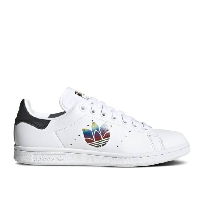 アディダス Adidas 【 Stan Smith \u0027Colorful Trefoil\u0027 Men Cloud White/Core Black/Gold Metallic 】 メンズ 白いこと 白いこと 中核グループ 黒いこと 黒いこと ゴールド