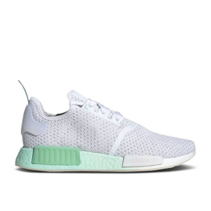 アディダス Adidas 【 Nmd_R1 Knit 'White Blush Green' Men Cloud White/Cloud White/Blush Green 】 ニット メンズ 白色 ホワイト green 緑・グリーン