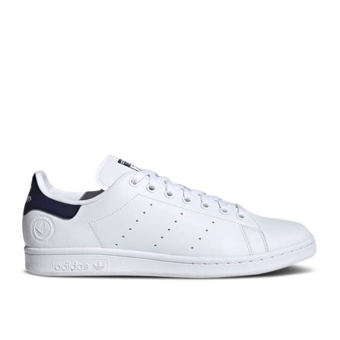 アディダス Adidas 【 Stan Smith Vegan \u0027White Collegiate Navy\u0027 Men Cloud White/Collegiate Navy/Green 】 メンズ 白いこと 白いこと 紺色 米国海軍 green 緑・緑であること