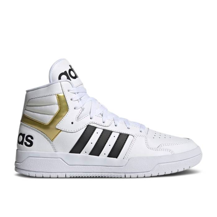 アディダス Adidas 【 Entrap Mid \u0027White Gold Metallic\u0027 Men Cloud White/Core Black/Gold Metallic 】 ミッド ゴールド メンズ 白いこと 白いこと 中核グループ 黒いこと 黒いこと ゴールド