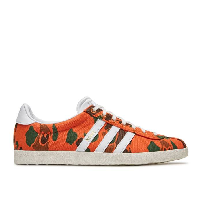 アディダス Adidas 【 Noah X Gazelle Og 'Orange Camo' Men Collegiate Orange/Footwear White/Night Brown 】 ガゼル メンズ orange 橙・オレンジ 白色 ホワイト ナイト 茶色 ブラウン