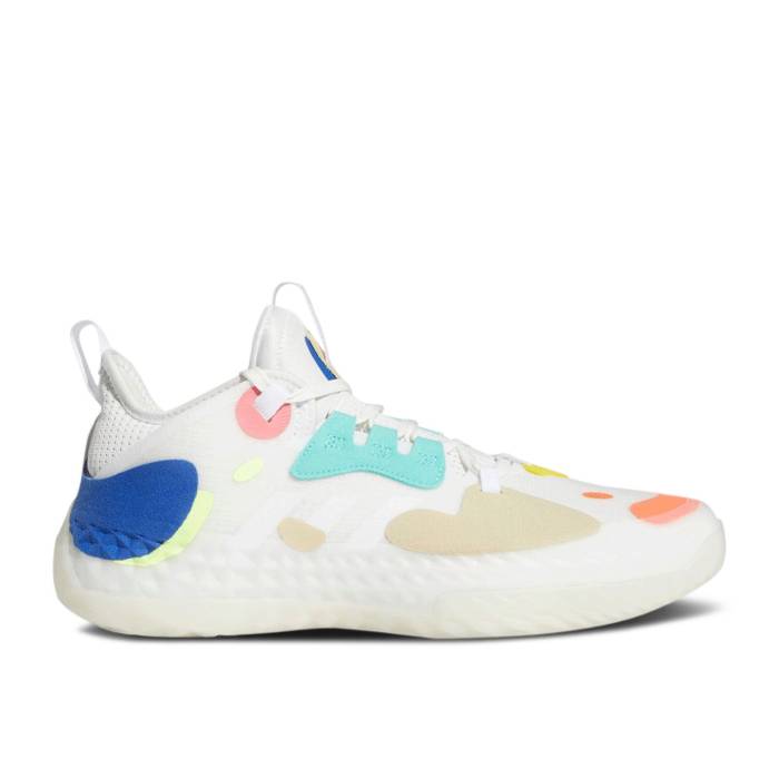 アディダス Adidas 【 Harden Vol. 5 Futurenatural 'Magnolia' Men Crystal White/Cloud White/Royal Blue 】 ハーデン メンズ 白色 ホワイト 青色 ブルー