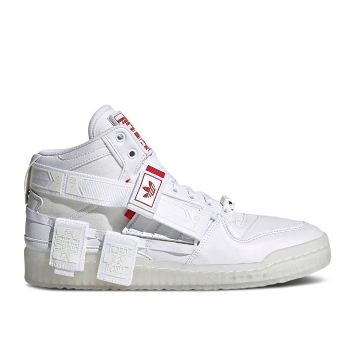 アディダス Adidas 【 Forum Communicator Mid Chinese New Year Men Footwear White/Footwear White/Core Black 】 フォーラム ミッド メンズ 白色 ホワイト コア 黒色 ブラック