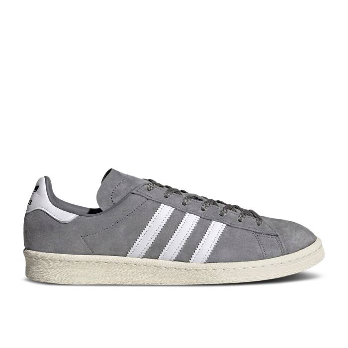 アディダス Adidas 【 Campus 80S \u0027Grey\u0027 Men Grey/Cloud White/Off White 】 構内 メンズ 薄墨色 薄墨色 白いこと 白いこと