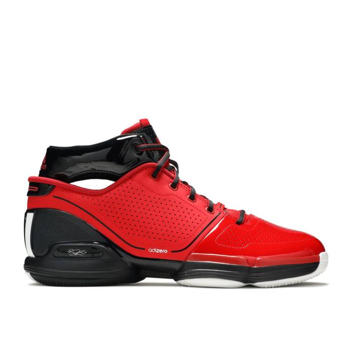 アディダス Adidas 【 Adizero Rose 1 \u0027Scarlet\u0027 Men Scarlet/Cloud White/Core Black 】 アディゼロ Rose サクラ色 メンズ 白いこと 白いこと 中核グループ 黒いこと 黒いこと
