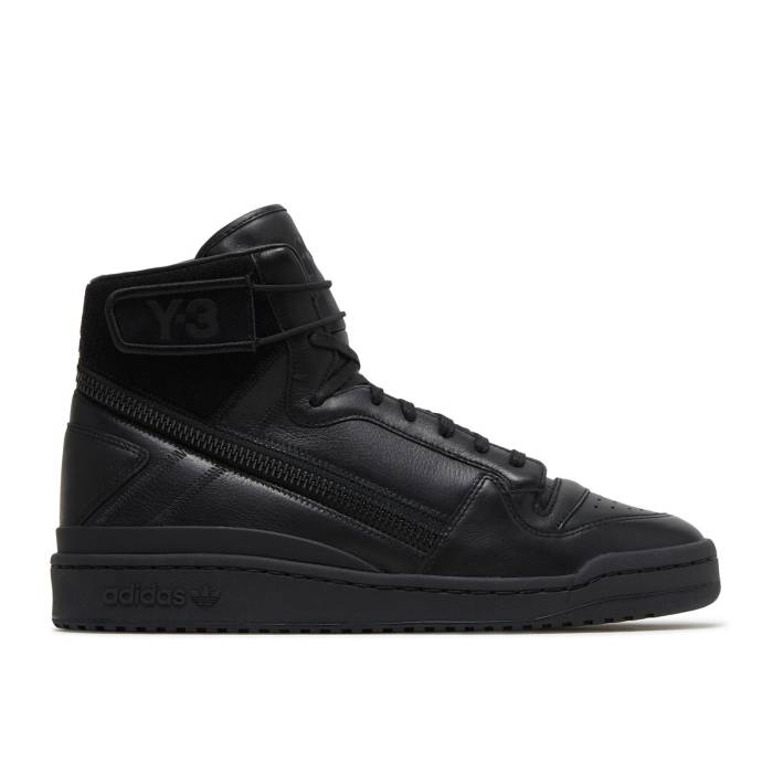 アディダス Adidas 【 Y-3 Forum Hi Og Triple Black Men Black White/Black White/Black White 】 フォーラム メンズ 黒色 ブラック 白色 ホワイト
