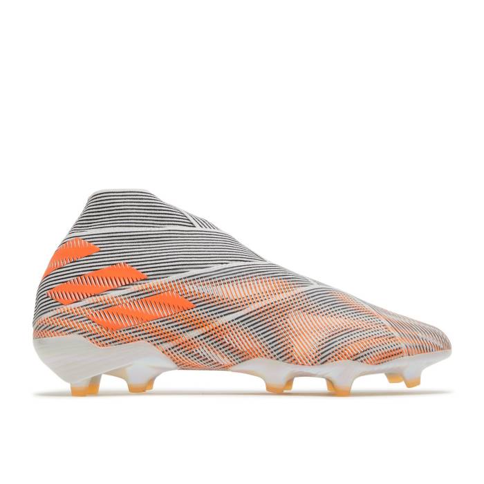 アディダス Adidas 【 Nemeziz+ Fg 'Tension Tape - Screaming Orange' Men Cloud White/Screaming Orange/Core Black 】 メンズ 白色 ホワイト orange 橙・オレンジ コア 黒色 ブラック｜スニケス