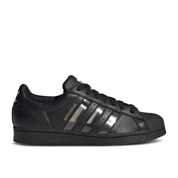 アディダス Adidas 【 Superstar \u0027Black Transparent\u0027 Men Core Black/Supplier Colour/Cloud White 】 Superstar はやりっ児 メンズ 中核グループ 黒いこと 黒いこと 白いこと 白いこと