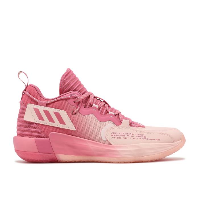 アディダス Adidas 【 Dame 7 Extply \u0027D.o.l.l.a.\u0027 Men Rose Tone/Icey Pink/Cloud White 】 メンズ Rose サクラ色 pink サクラ色 白いこと 白いこと