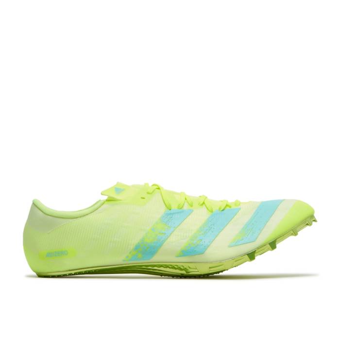 アディダス Adidas 【 Adizero Prime Sprint Spikes olar Yellow Clear Aqua Men Solar Yellow/Clear Aqua/Core Black 】 アディゼロ yellow 黄色・イエロー メンズ yellow 黄色・イエロー アクア コア 黒色 ブラック