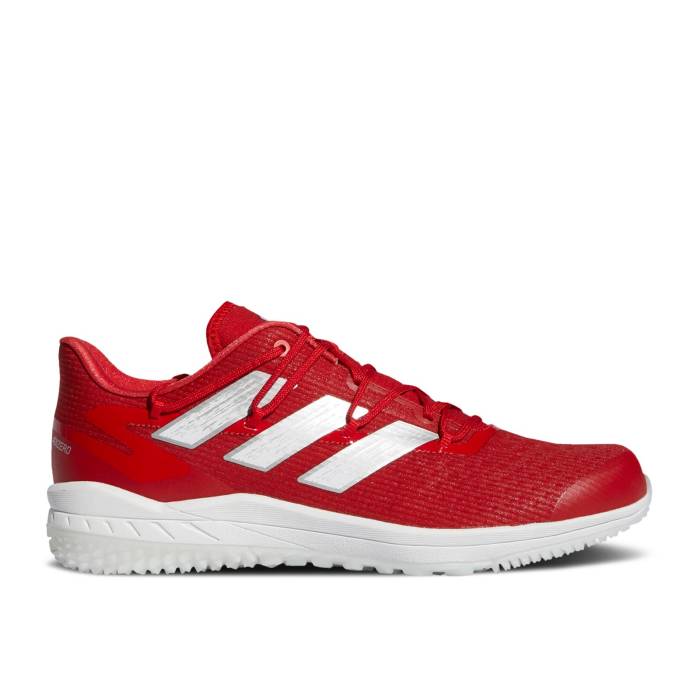 アディダス Adidas 【 Adizero Afterburner 8 Tf \u0027Team Collegiate Red\u0027 Men Team Collegiate Red/Silver Metallic/Cloud White 】 アディゼロ メンズ Team 野球クラブ Red 赤・赤いこと Silver しろがね色・しろがね色 白いこと 白いこと スニーカー-メンズ靴
