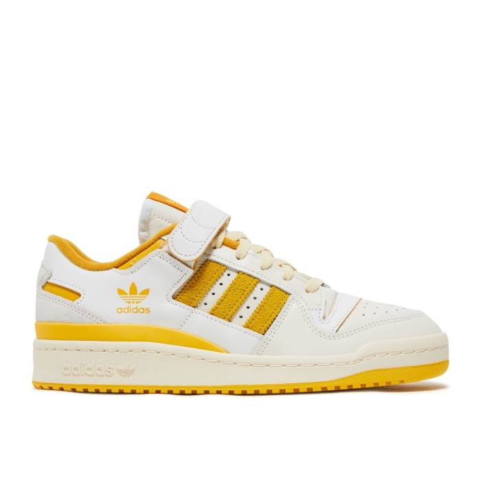 アディダス Adidas 【 Forum 84 Low \u0027White Yellow\u0027 Men 】 討論会 メンズ