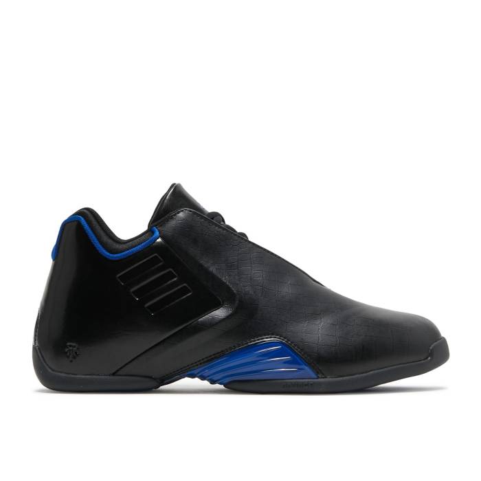 アディダス Adidas 【 T-Mac 3 \u0027Black Royal Blue\u0027 Men Core Black/Team Royal Blue/Silver Metallic 】 メンズ 中核グループ 黒いこと 黒いこと Team 野球クラブ 青味 青色 Silver しろがね色・しろがね色 靴-メンズ靴