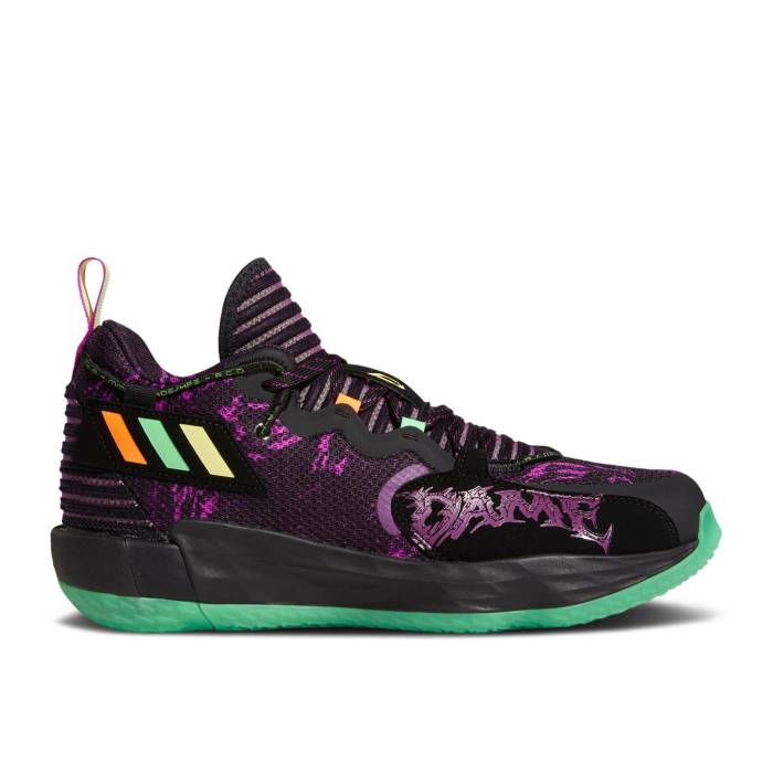 アディダス Adidas 【 Dame 7 Extply Halloween Men Core Black/Screaming Green/Screaming Orange 】 メンズ コア 黒色 ブラック green 緑・グリーン orange 橙・オレンジ