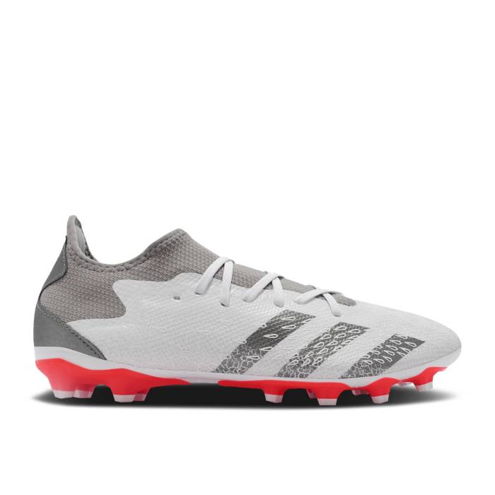 アディダス Adidas 【 Predator Freak.3 Mg \u0027Demonscale - White Solar Red\u0027 Men Cloud White/Iron Metallic/Solar Red 】 プレデター 白いこと 白いこと メンズ 白いこと 白いこと Red 赤・赤いこと