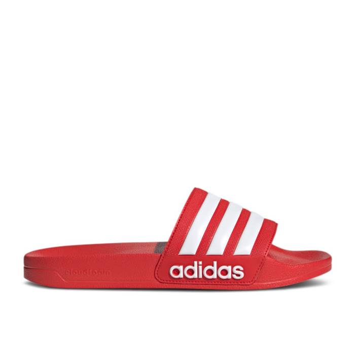 アディダス Adidas 【 Adilette Shower Slide 'Vivid Red' Men Vivid Red/Cloud White/Vivid Red 】 アディレッタ Slide サンダル メンズ Red 赤・レッド 白色 ホワイト|スニケス