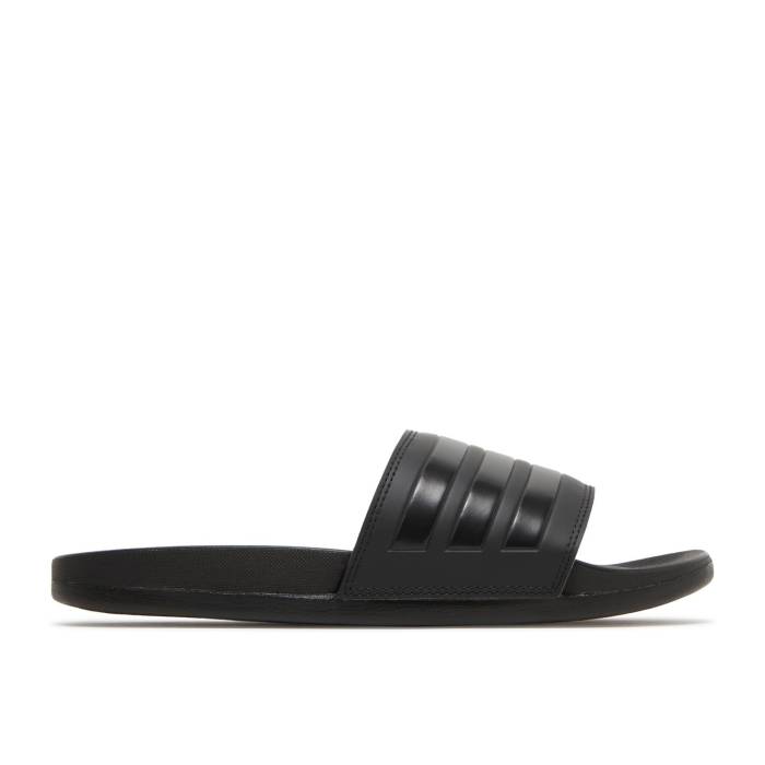 アディダス Adidas 【 Adilette Comfort Slide \u0027Triple Black\u0027 Men Core Black/Core Black/Core Black 】 アディレッタ Slide サンダル メンズ 中核グループ 黒いこと 黒いこと