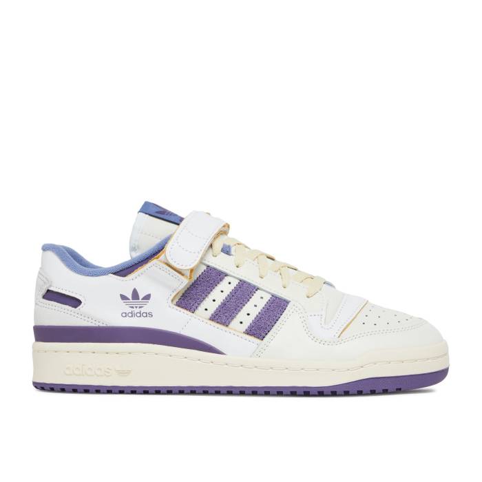 アディダス Adidas 【 Forum 84 Low \u0027White College Purple\u0027 Men Footwear White/Team College Purple/Cream 】 討論会 分科大学 メンズ 白いこと 白いこと Team 野球クラブ 分科大学 Purple 紫・パープル 皮膚軟化剤