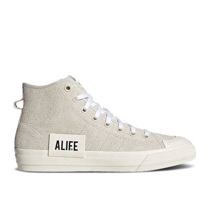 アディダス Adidas 【 Alife X Nizza High \u0027Cream White\u0027 Men Cream White/Cream White/Off White 】 エーライフ ご機嫌 メンズ 皮膚軟化剤 白いこと 白いこと