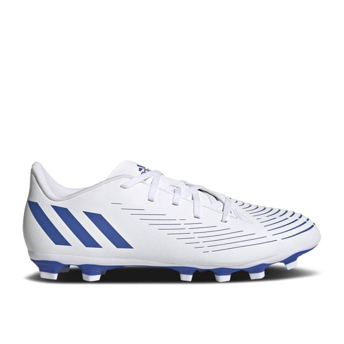 アディダス Adidas 【 Predator Edge.4 Fg 'White Hi-Res Blue' Men Cloud White/Hi-Res Blue/Cloud White 】 プレデター メンズ 白色 ホワイト 青色 ブルー｜スニケス
