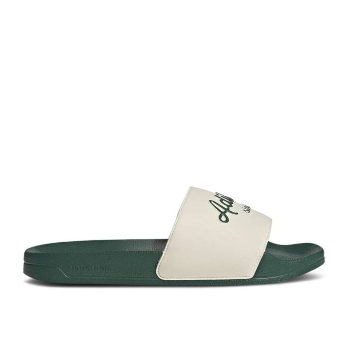 アディダス Adidas 【 Adilette Slide \u0027White Collegiate Green\u0027 Men Wonder White/Collegiate Green/Collegiate Green 】 アディレッタ Slide サンダル メンズ 白いこと 白いこと green 緑・緑であること