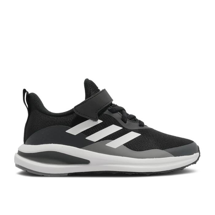 アディダス Adidas 【 Fortarun J 'Black White' Youth Core Black/Footwear White/Dark Grey 】 ジュニア キッズ コア 黒色 ブラック 白色 ホワイト 灰色 グレー|スニケス
