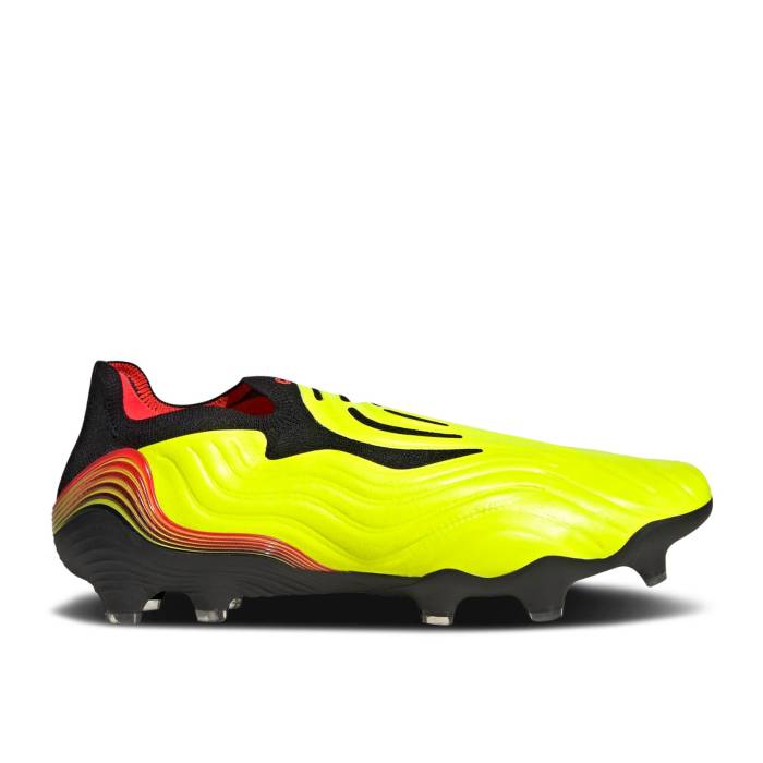 アディダス Adidas 【 Copa Sense+ Fg Game Data Pack Men Team Solar Yellow/Solar Red/Core Black 】 メンズ Team チーム yellow 黄色・イエロー Red 赤・レッド コア 黒色 ブラック