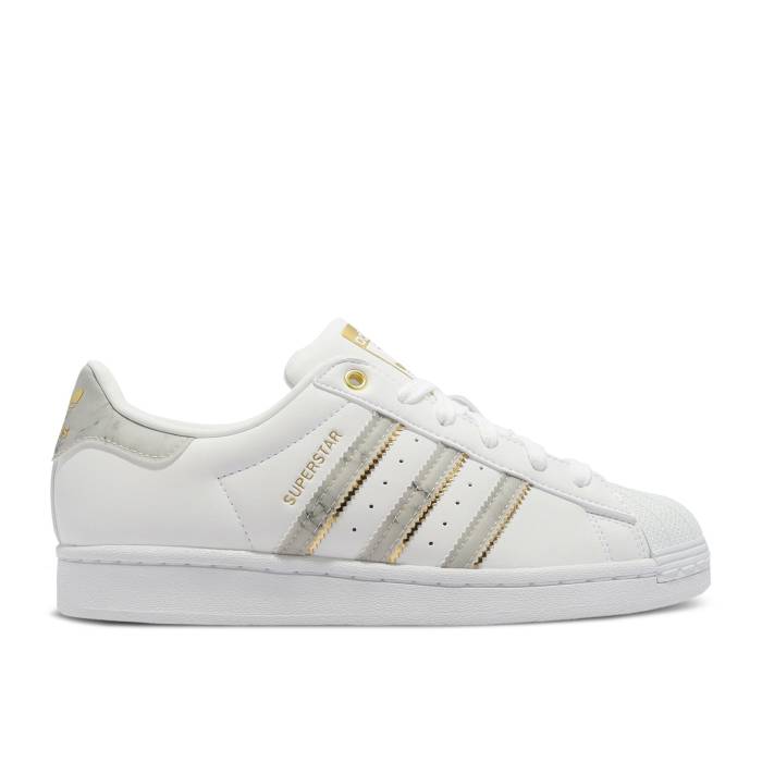 アディダス Adidas 【 Wmns Superstar \u0027White Gold Metallic\u0027 Women Cloud White/Gold Metallic/Cloud White 】 Superstar はやりっ児 ゴールド レディース 白いこと 白いこと ゴールド