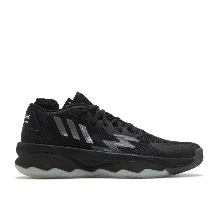 アディダス Adidas 【 Dame 8 \u0027Admit One - Core Black\u0027 Men Core Black/Silver Metallic/Grey Six 】 中核グループ メンズ 中核グループ 黒いこと 黒いこと Silver しろがね色・しろがね色 薄墨色 薄墨色