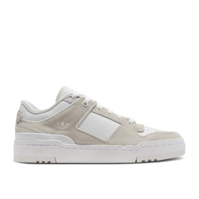 アディダス Adidas 【 Wmns Forum Luxe Low \u0027White Orbit Grey\u0027 Women Cloud White/Chalk White/Orbit Grey 】 討論会 レディース 白いこと 白いこと 薄墨色 薄墨色