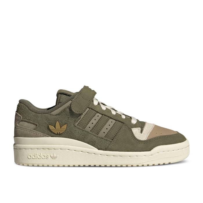 アディダス Adidas 【 Wmns Forum 84 Low \u0027Focus Olive\u0027 Women Focus Olive/Focus Olive/Cream White 】 討論会 レディース olive オリーブ 皮膚軟化剤 白いこと 白いこと