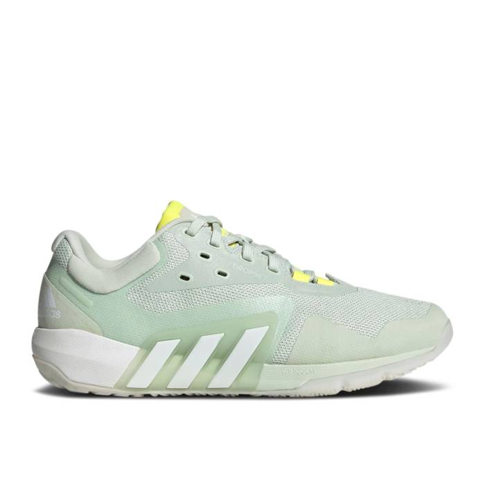 アディダス Adidas 【 Wmns Dropset \u0027Linen Green Beam Yellow\u0027 Women Linen Green/Cloud White/Beam Yellow 】 green 緑・緑であること レディース green 緑・緑であること 白いこと 白いこと yellow 黄味がかった・黄色