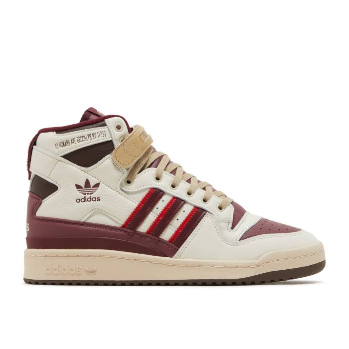 アディダス Adidas 【 Cuts \u0026 Slices X Forum 84 High \u0027Pull Up Beloved\u0027 Men Off White/Shadow Red/Beige Orange 】 討論会 御機嫌 メンズ 白いこと 白いこと シャドー・シャドウ Red 赤・赤いこと ベージュ orange 橙・オレン
