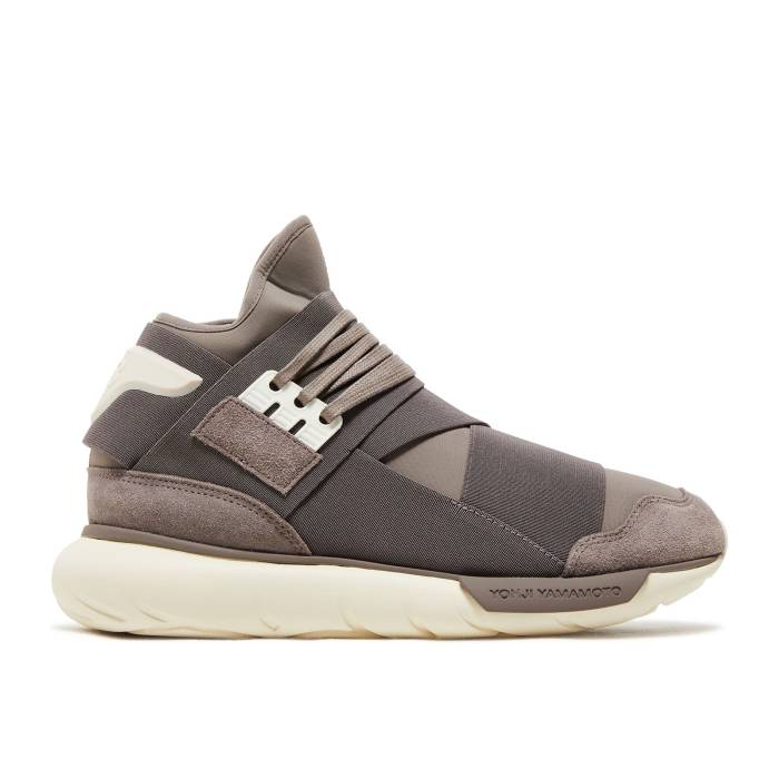 アディダス Adidas 【 Y-3 Qasa High \u0027Brown Cream White\u0027 Men Brown/Brown/Cream White 】 ご機嫌 皮膚軟化剤 メンズ 赤銅色 赤銅色 皮膚軟化剤 白いこと 白いこと 靴-メンズ靴